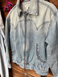The Aurora Denim Bomber Jacket