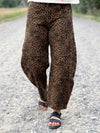 The Leopard Barrel Jean