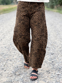 The Leopard Barrel Jean