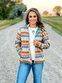 The Softshell Serape Sunset Jacket