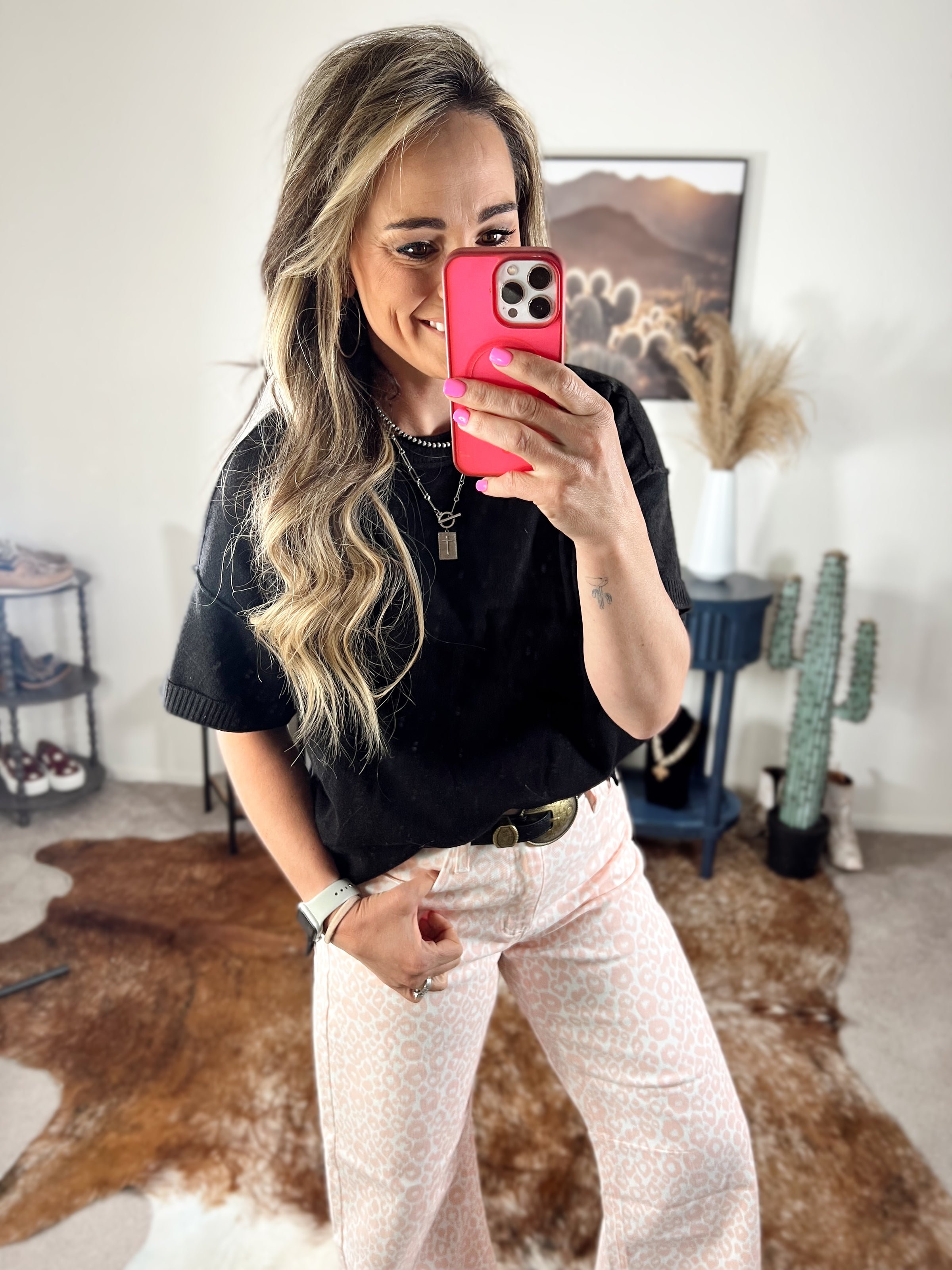 The Knoxville Knit Top in Black