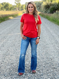 The Red Studded Tee