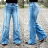 The Pintuck Flare Jean