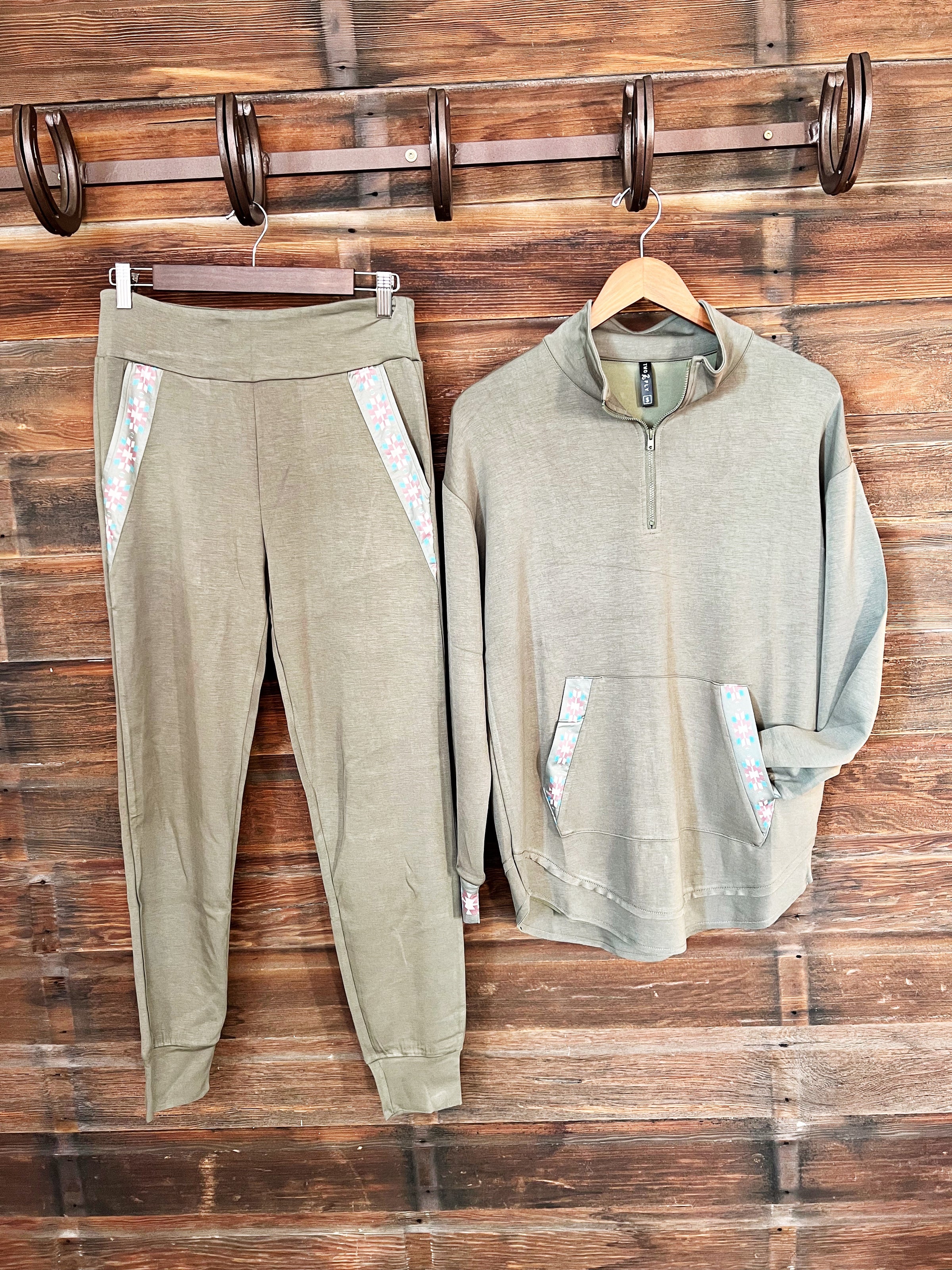 The Dolly Quarter Zip in Olive