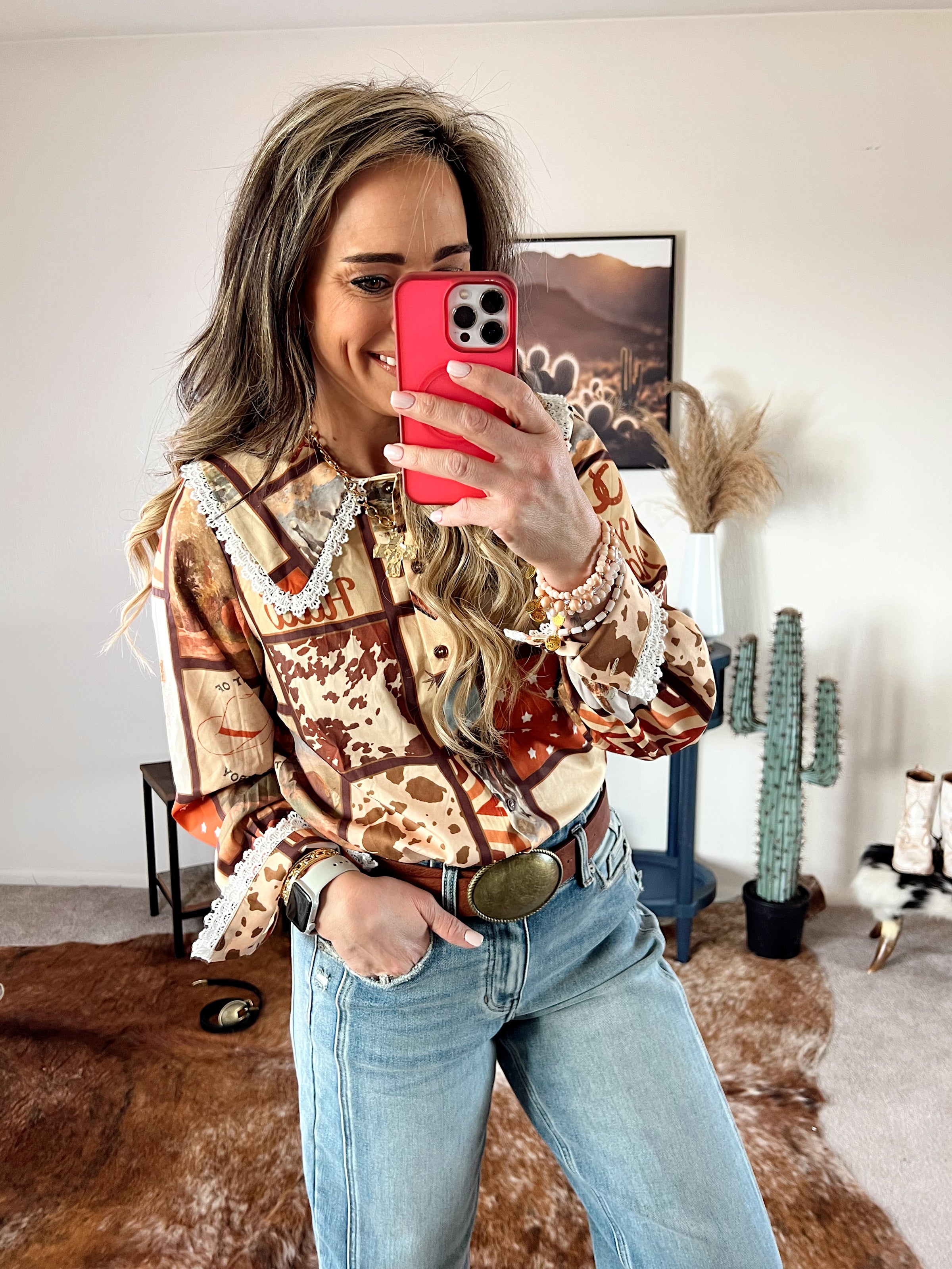 The Pistol Annie Button Up Top