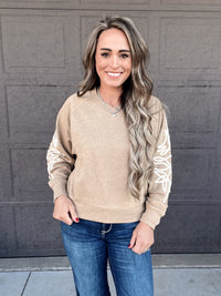 The Odessa V Neck Stitched Sweater
