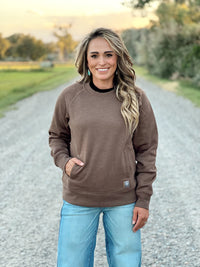 The Rebar Lightweight Fleece Pullover in Chocolate