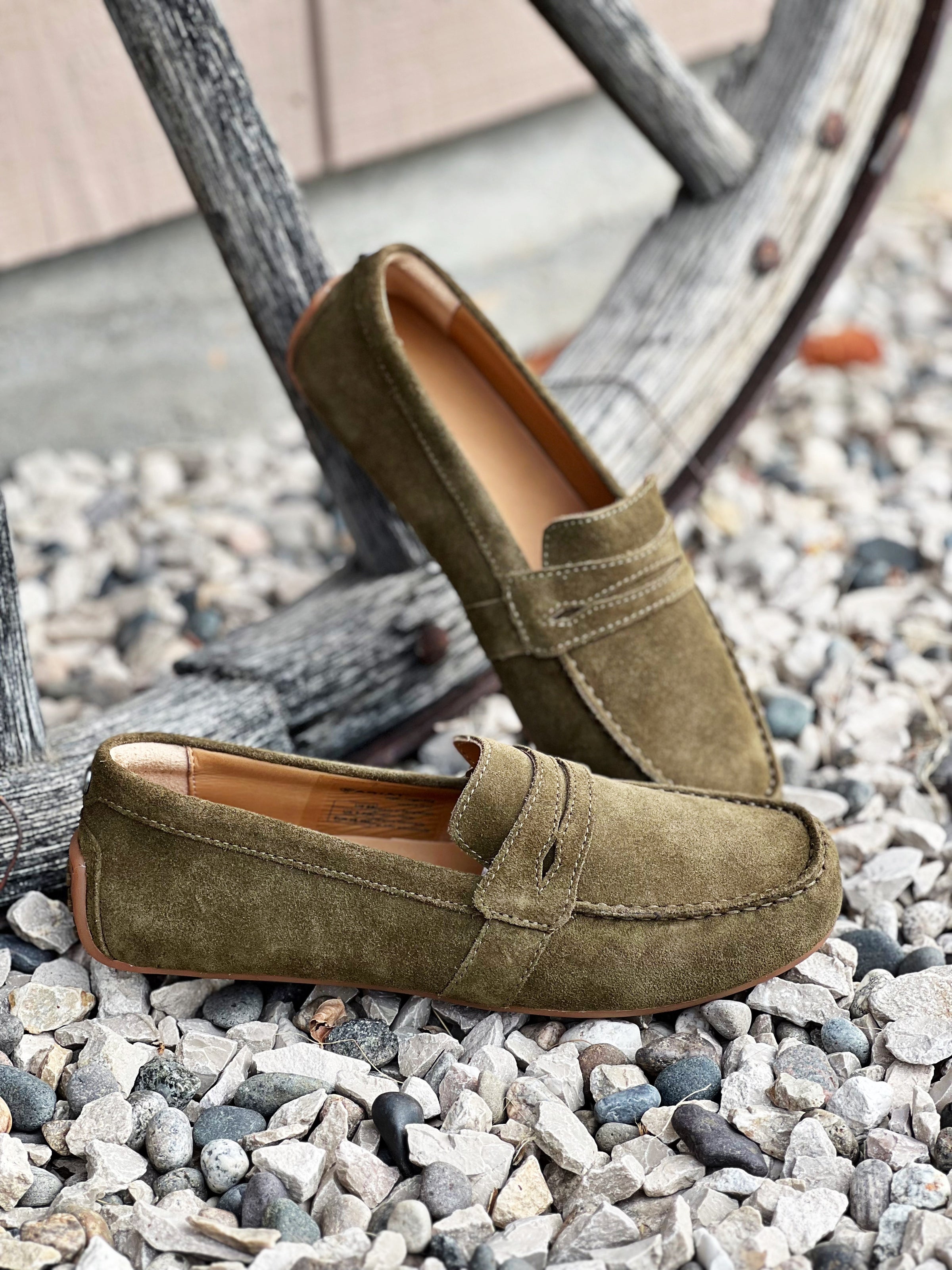 The Olive Moccasin Shoe