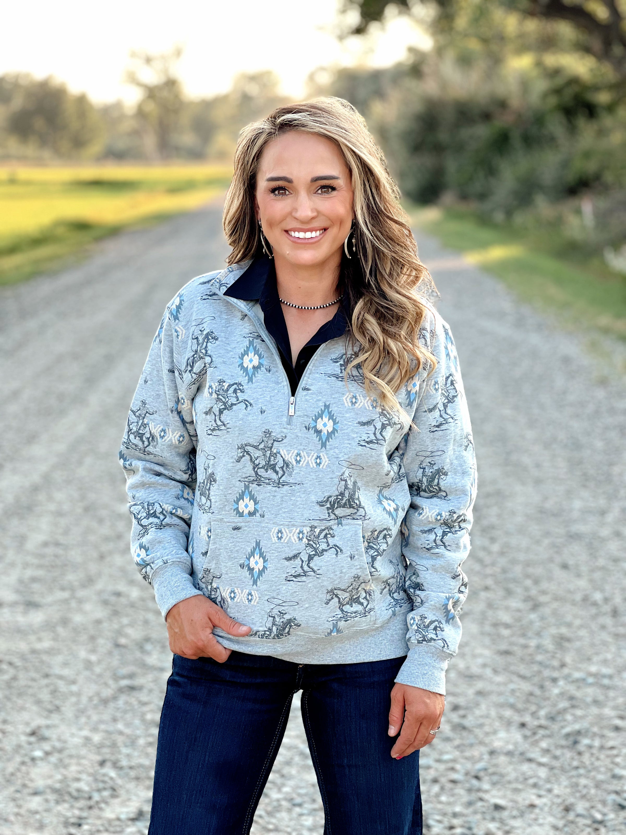 The Wild West Half Zip Pullover