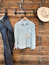 The Howdy Rhinestone Denim Jacket