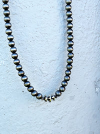 18" Faux Navajo Pearl Beaded Necklace