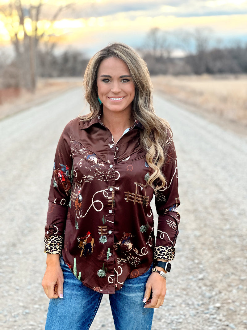 The Ranch Rodeo Button Up – Follow Your Arrow Montana