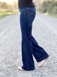 The Ultra Stretch Dark  Perfect Rise Trouser Jean