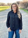 The Redding Button Up in Black