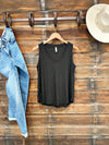 The Basic V Neck Tank in Black