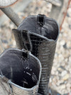 The Casanova Boot in Black Croc