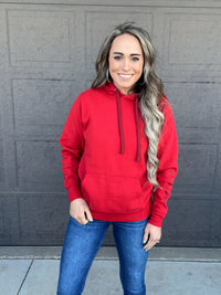The Auburn Hoodie in Red