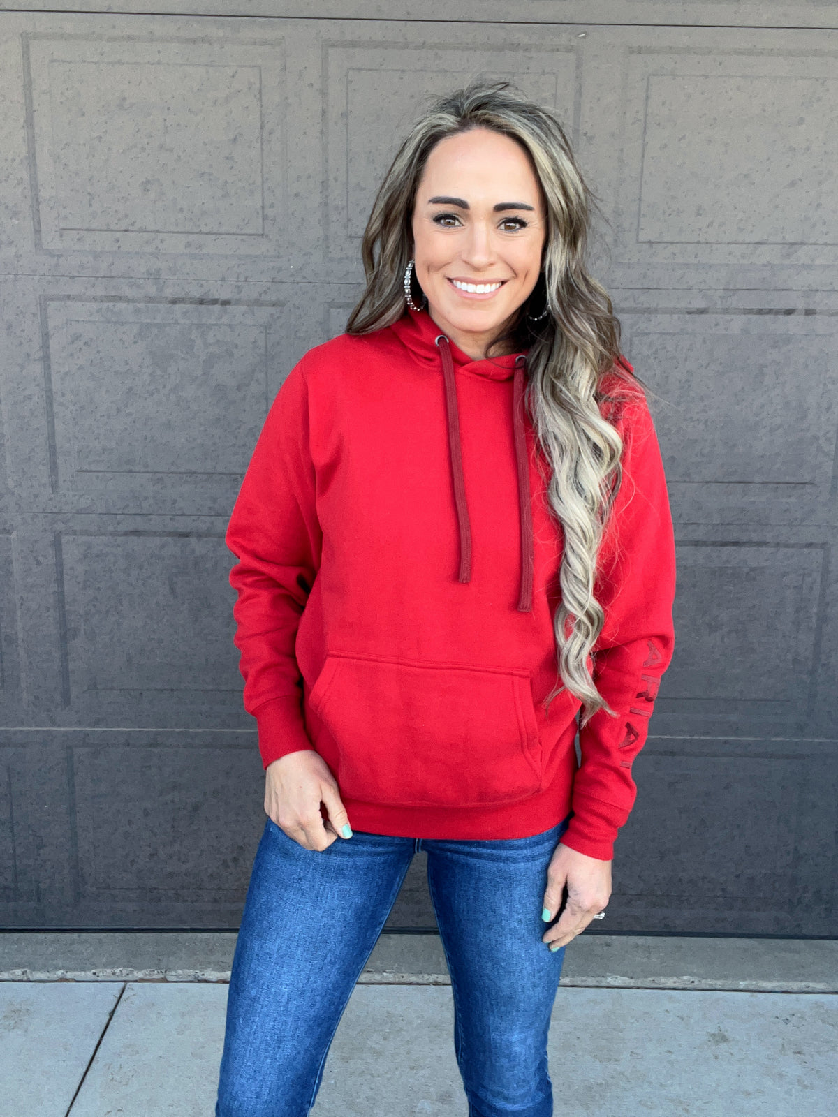 The Auburn Hoodie in Red