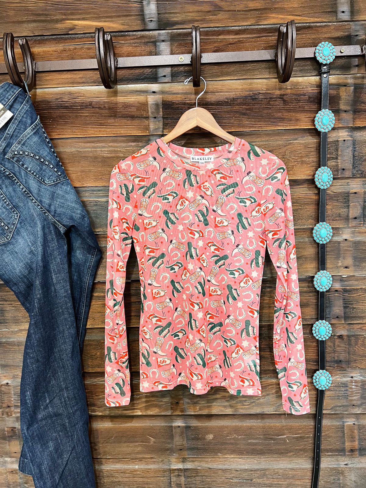 The Lucky Cowgirl Mesh Top