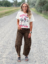 The Leopard Barrel Jean