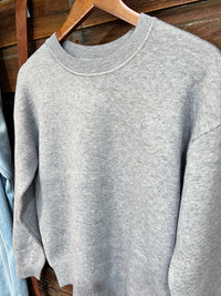The Essential Crew Sweater in Grey