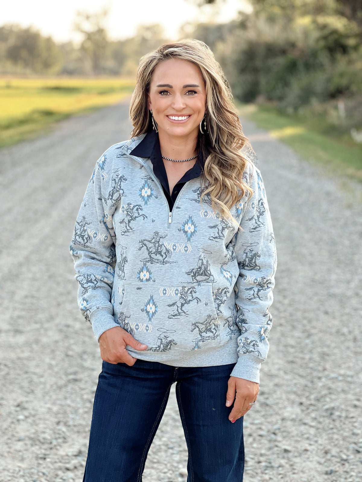 The Wild West Half Zip Pullover