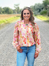 The Summer Cacti Button Up Top