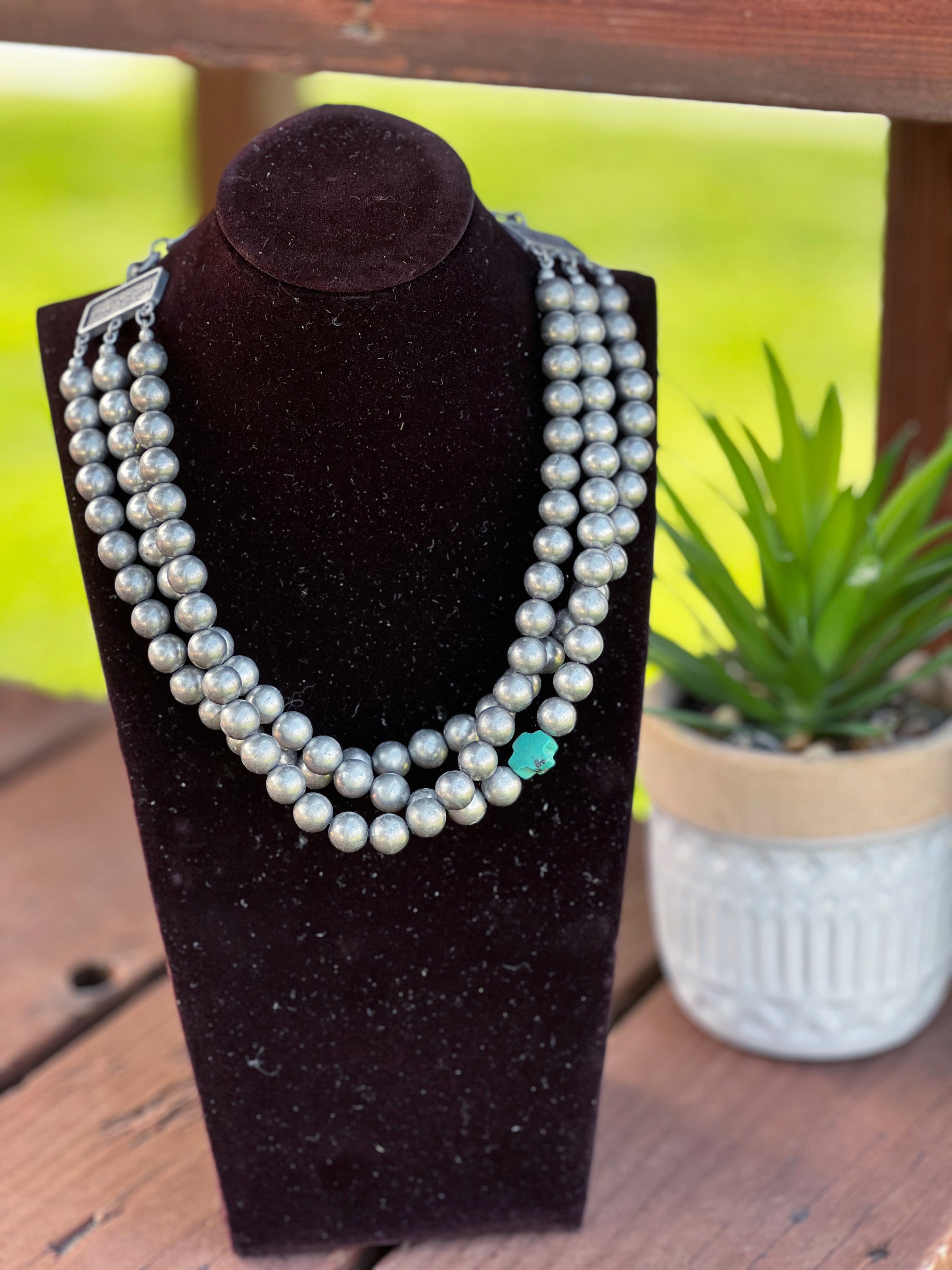 The Faux Navajo Pearl Necklace