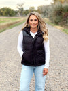 The Montana Puffer Vest in Black