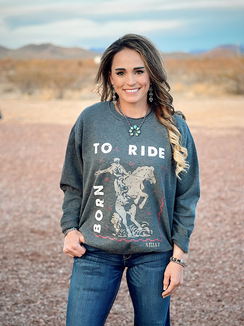 Born To Ride Crew Sweatshirt