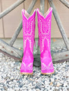 The Casanova Boot in Pink Suede