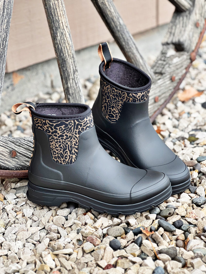 The Leopard Shortie Mud Boot