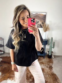 The Knoxville Knit Top in Black