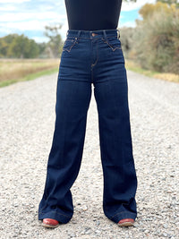 The High Rise Wide Leg Denton Jean