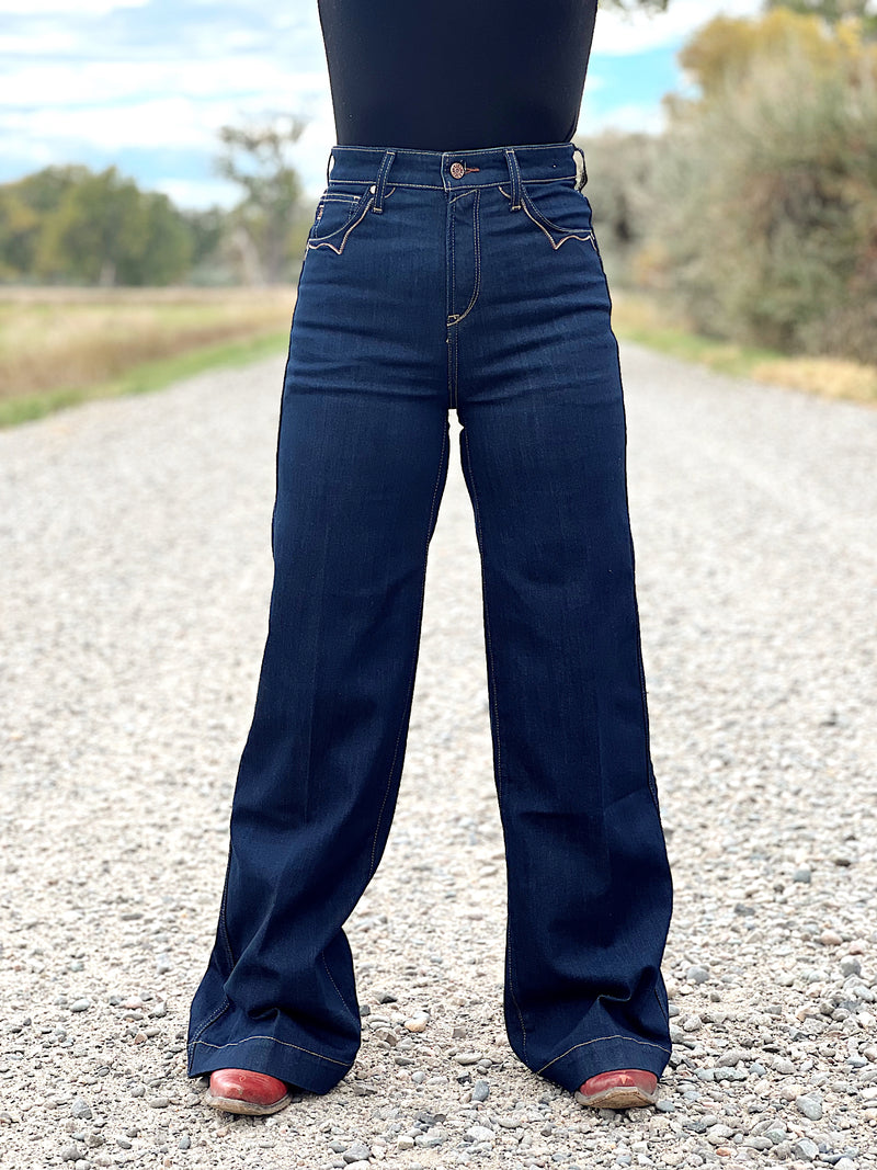 The High Rise Wide Leg Denton Jean
