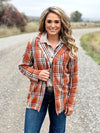 The Plaid Blazer in Rust