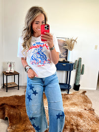 The Blakely Summer Stars Barrel Jean