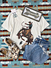 The Rhinestone Bronc Crop Tee