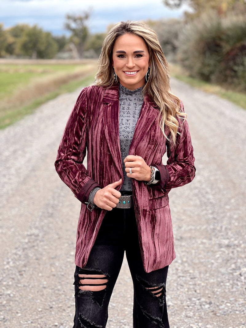 The Royal Velvet Blazer