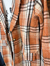 The Plaid Blazer in Rust