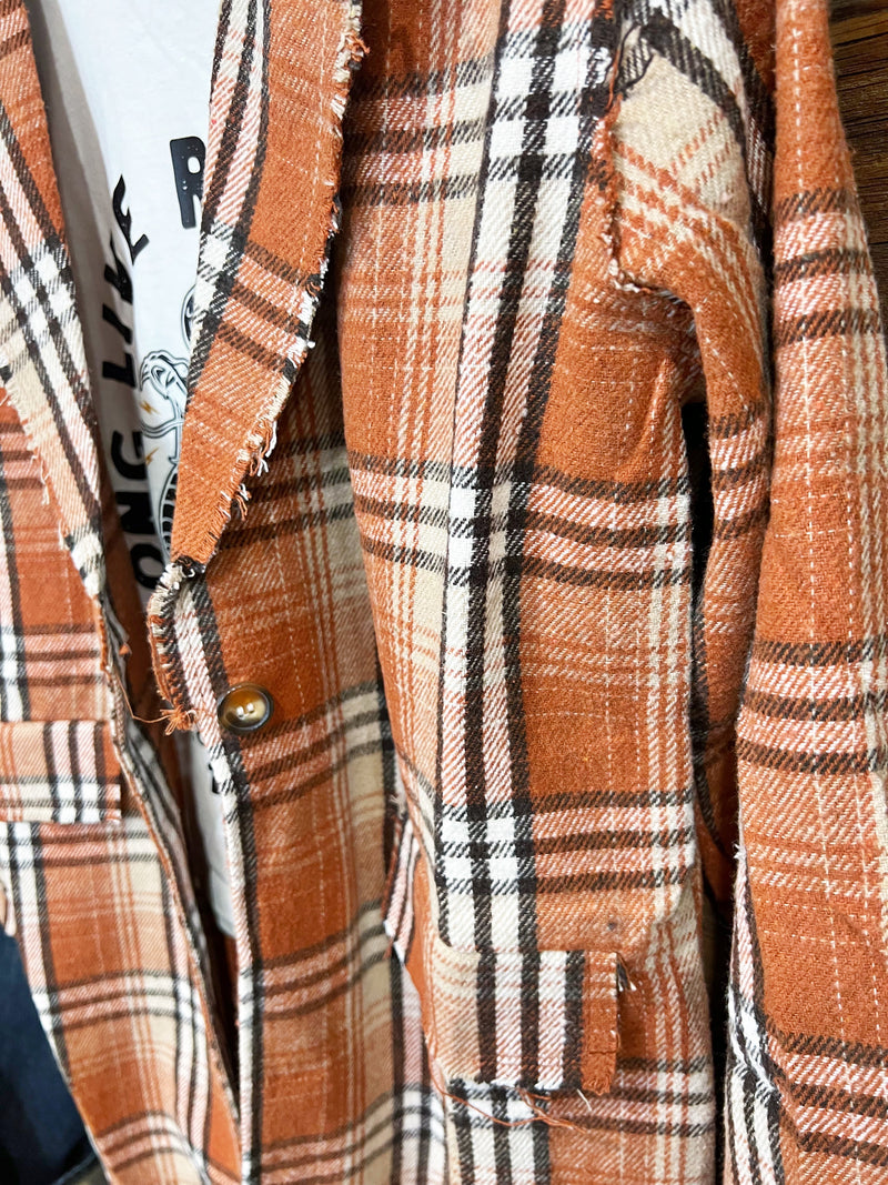 The Plaid Blazer in Rust