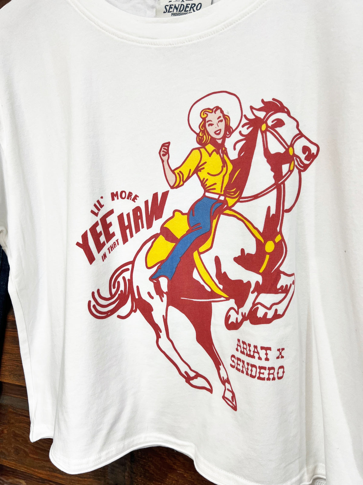 The Sendero Yee Haw Crop Tee