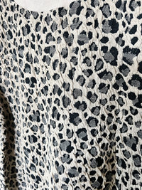 The Leopard Print Crew Neck Top