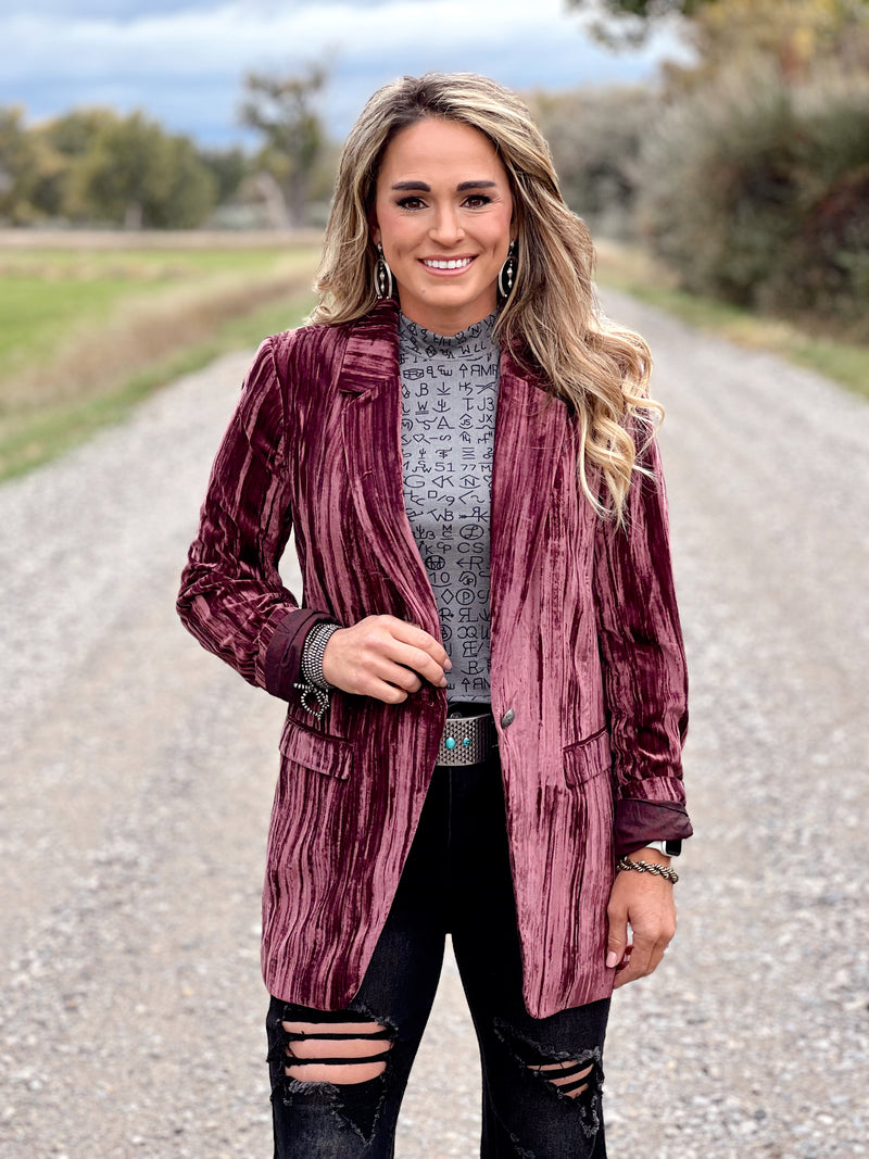 The Royal Velvet Blazer