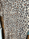 The Leopard Puff Sleeve Mesh Top