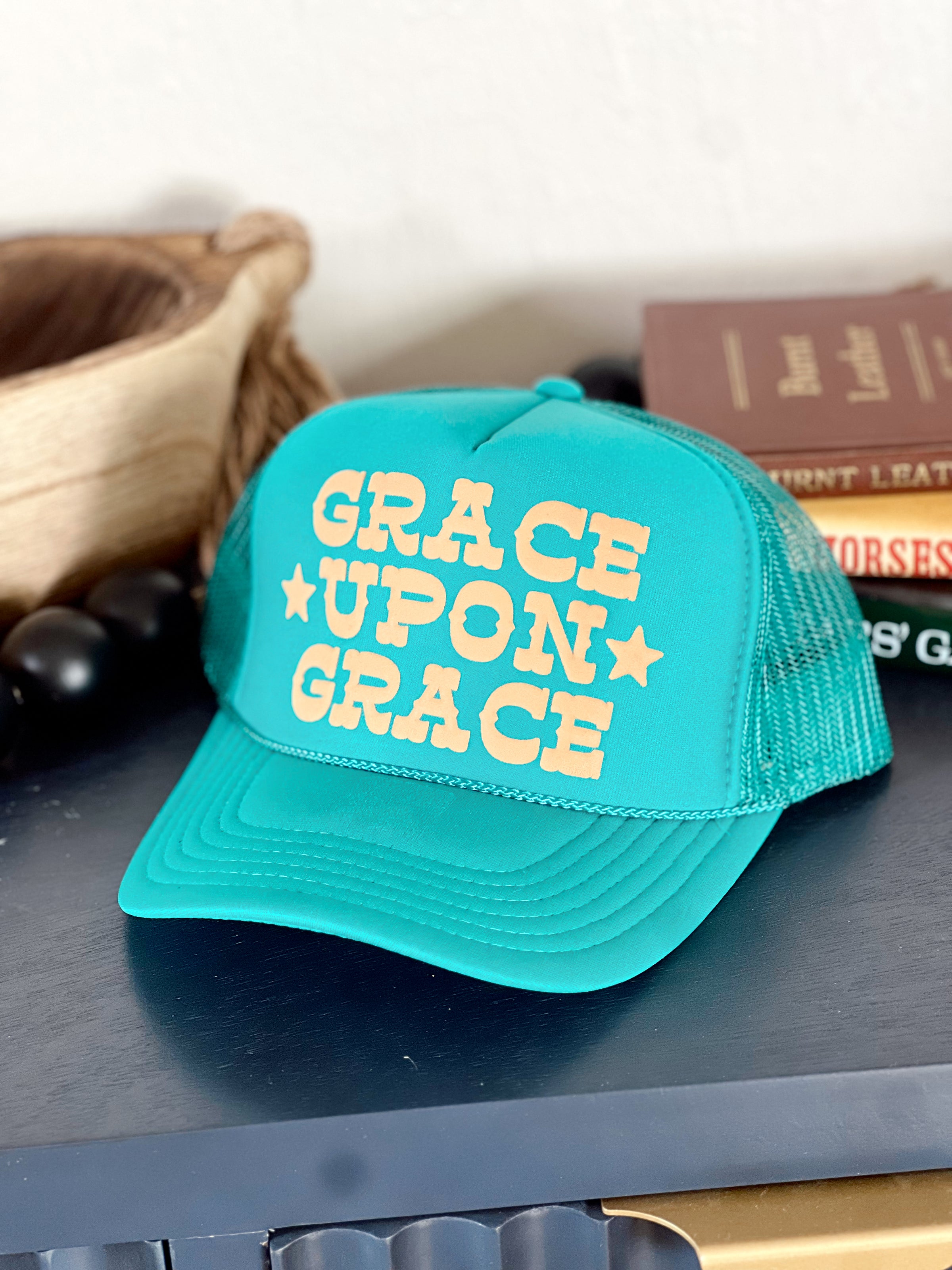 Grace Upon Grace Hat in Jade