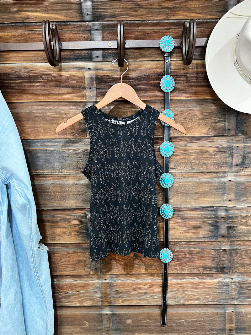 The High Neck Boot Stitch Tank