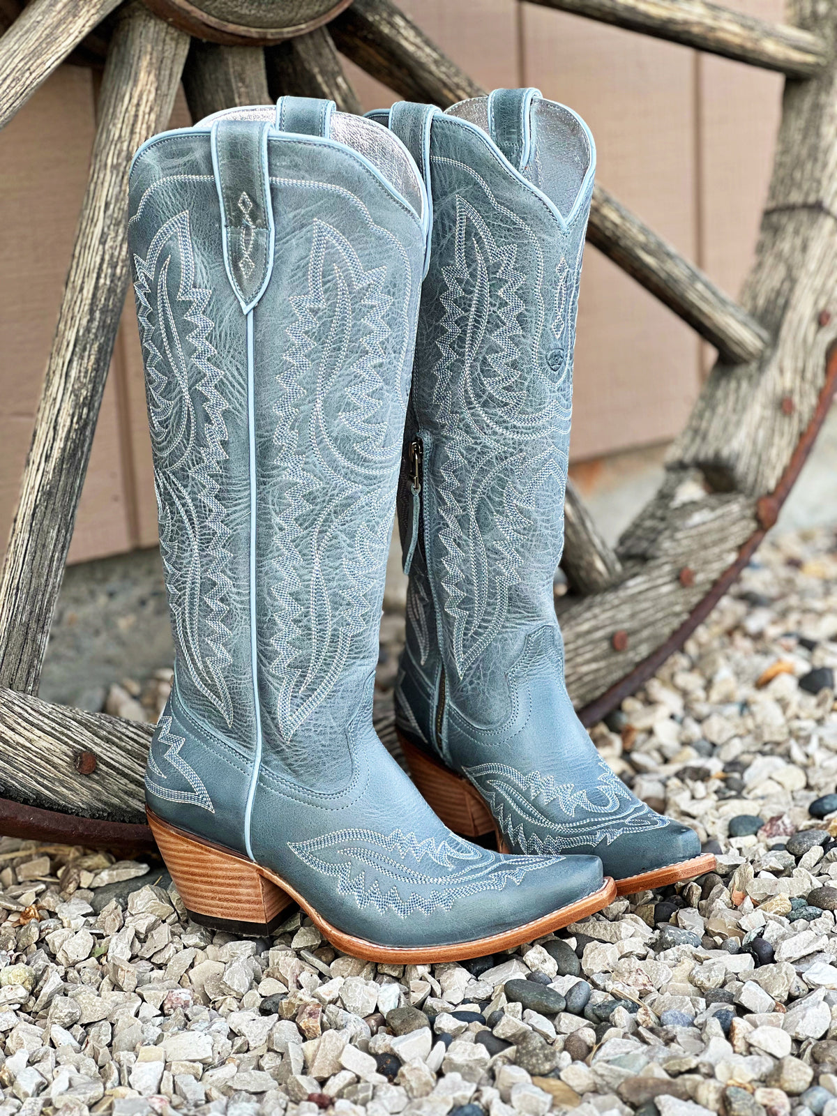 The Casanova Boot in Vintage Denim Blue