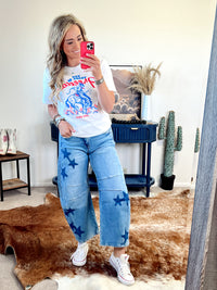The Blakely Summer Stars Barrel Jean