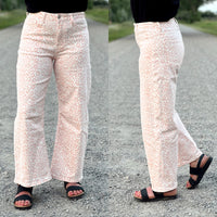 The Blush Leopard Crop Denim Jean